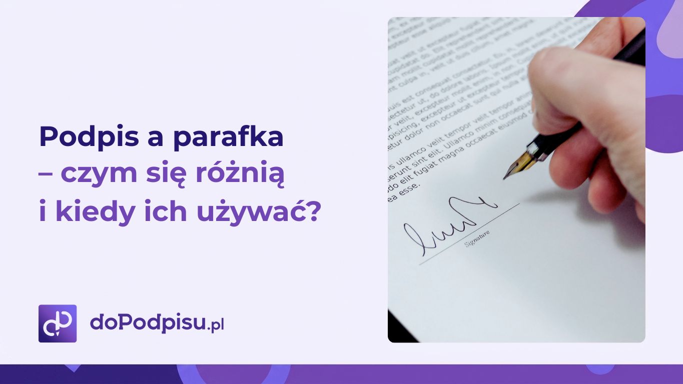 Podpis a parafka