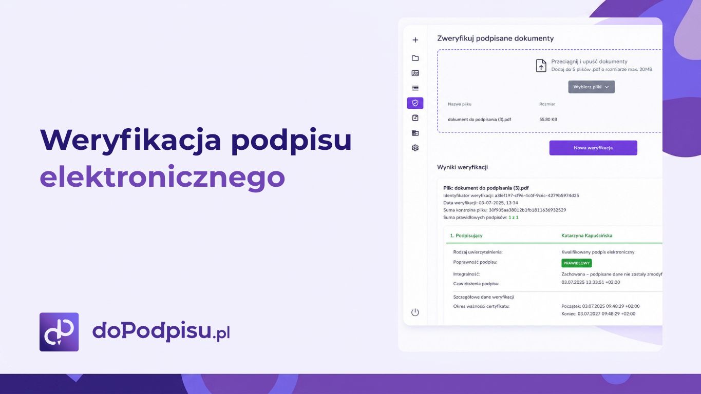 weryfikacja podpisu elektronicznego